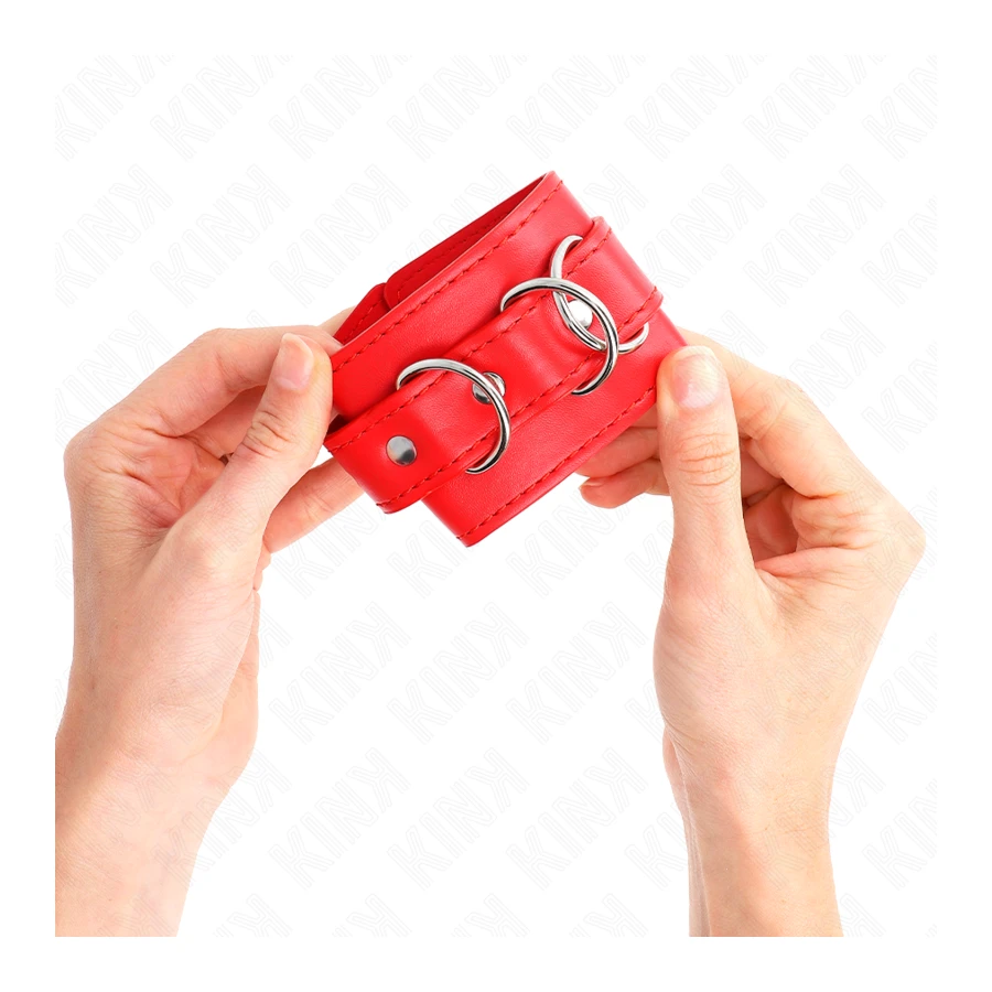 KINK - RESISTENZA DA POLSO CON 3 ANELLI A D REGOLABILE ROSSO 17,5-25 CM X 6 CM
